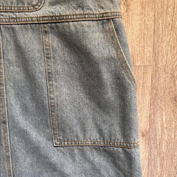 POL Denim Overall Dress - NWOT - Picture 6 of 10